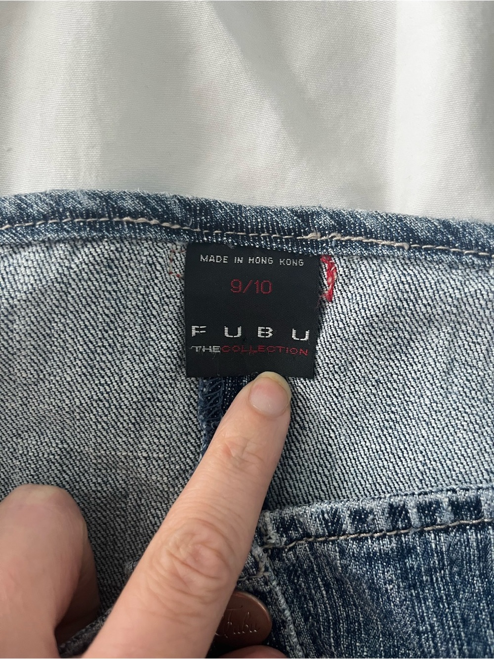 FUBU Y2K Graphic Denim Corset Top - Picture 8 of 8
